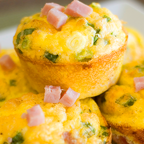 Broccoli, Cheese & Egg Muffins